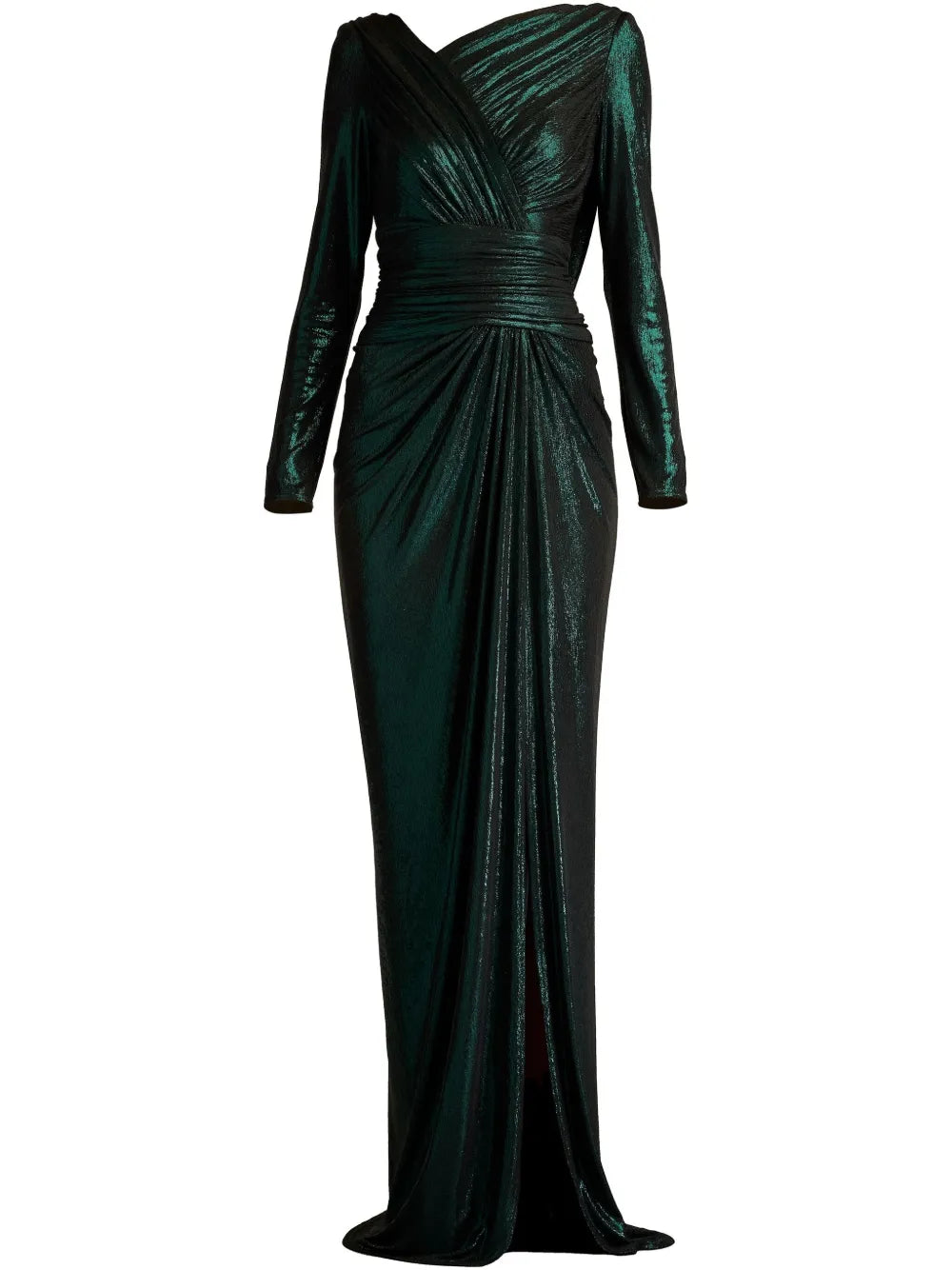 Draped-Design Gown