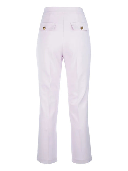 Logo-Plaque Crepe Trousers