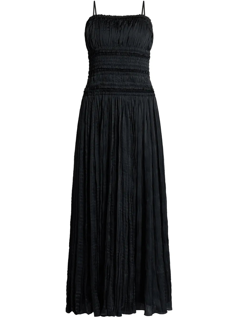 Ruched-Detailing Midi Dress