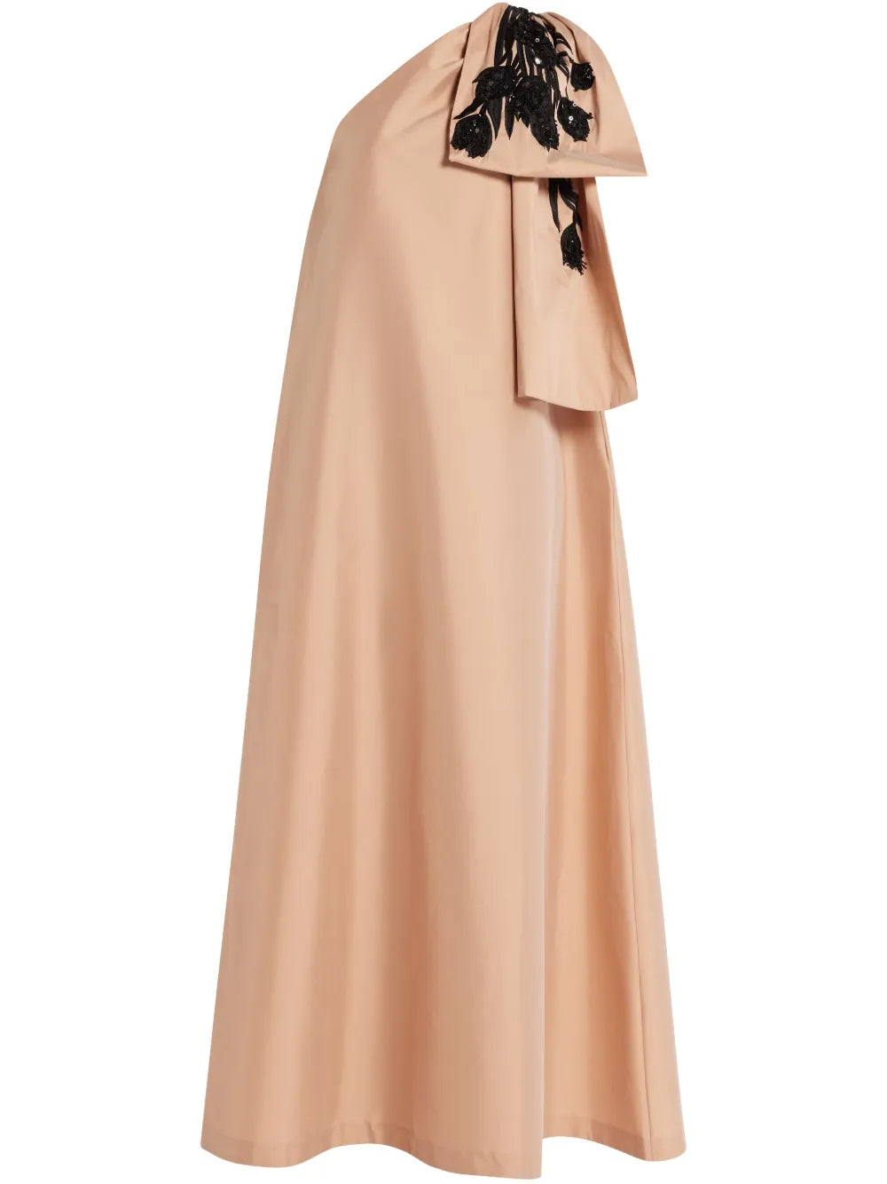 Floral-Embroidered Maxi Dress