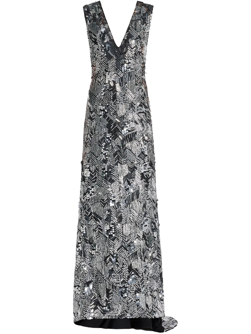 Sequin-Embellished Maxi Dress