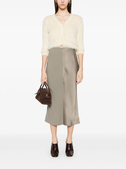 Satin Midi Skirt