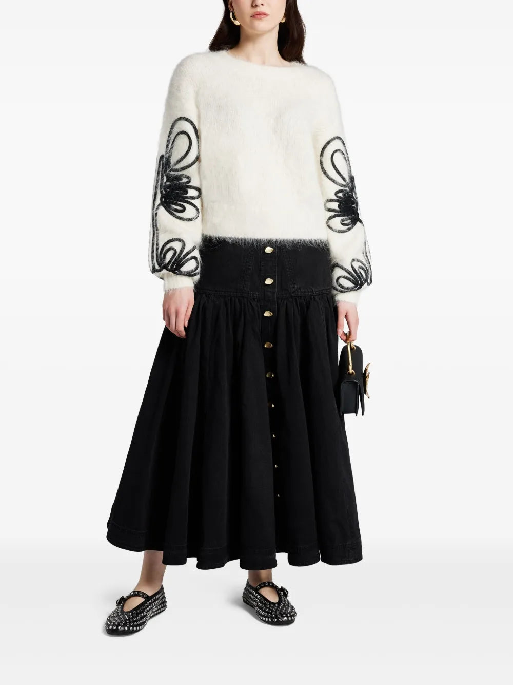 Embroidered-Design Jumper