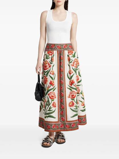 Embroidered-Motif Top