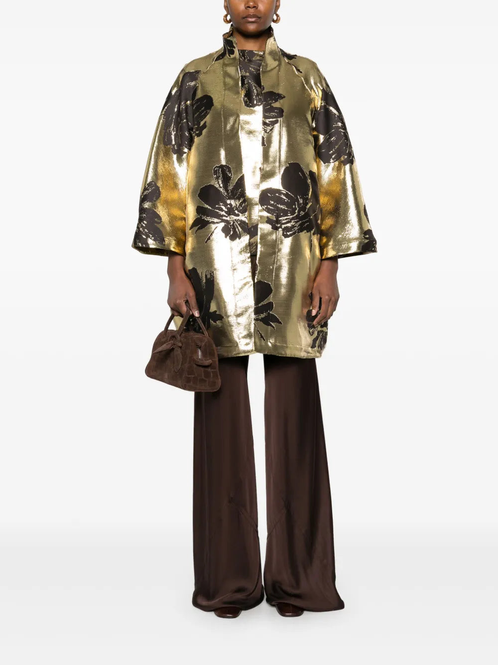 Lamé-Effect Coat