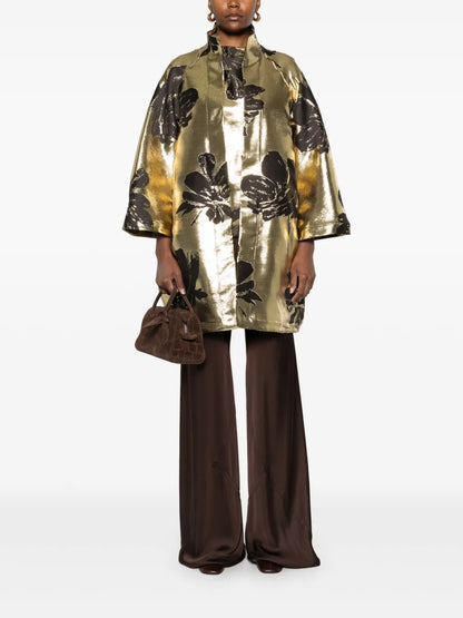 Lamé-Effect Coat