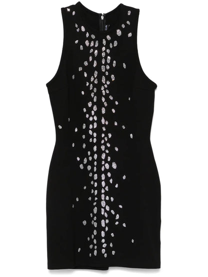 Crystal-Embellished Mini Dress