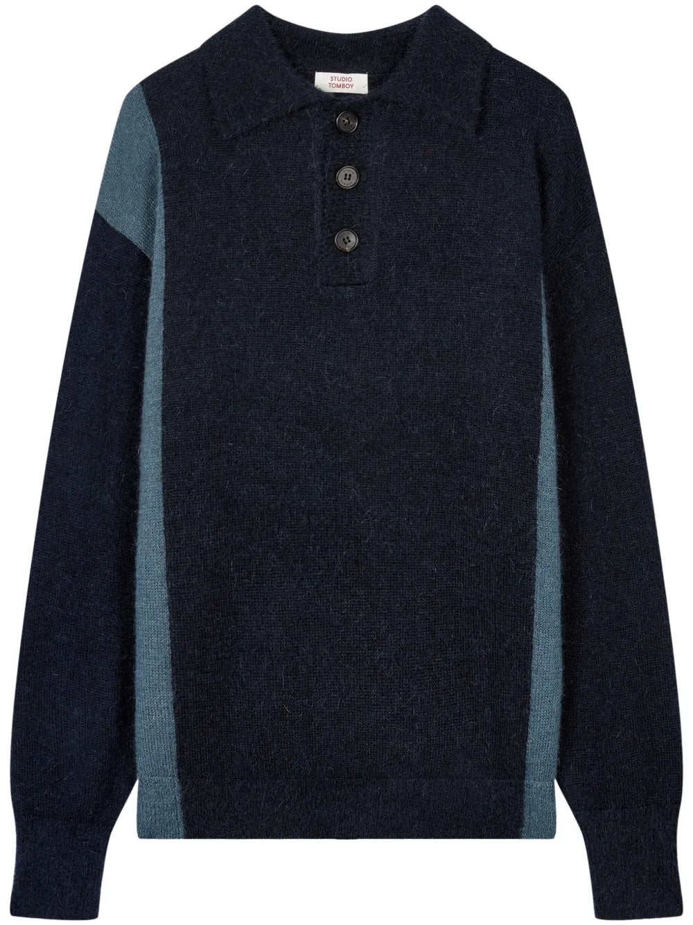 Fine-Knit Polo Shirt