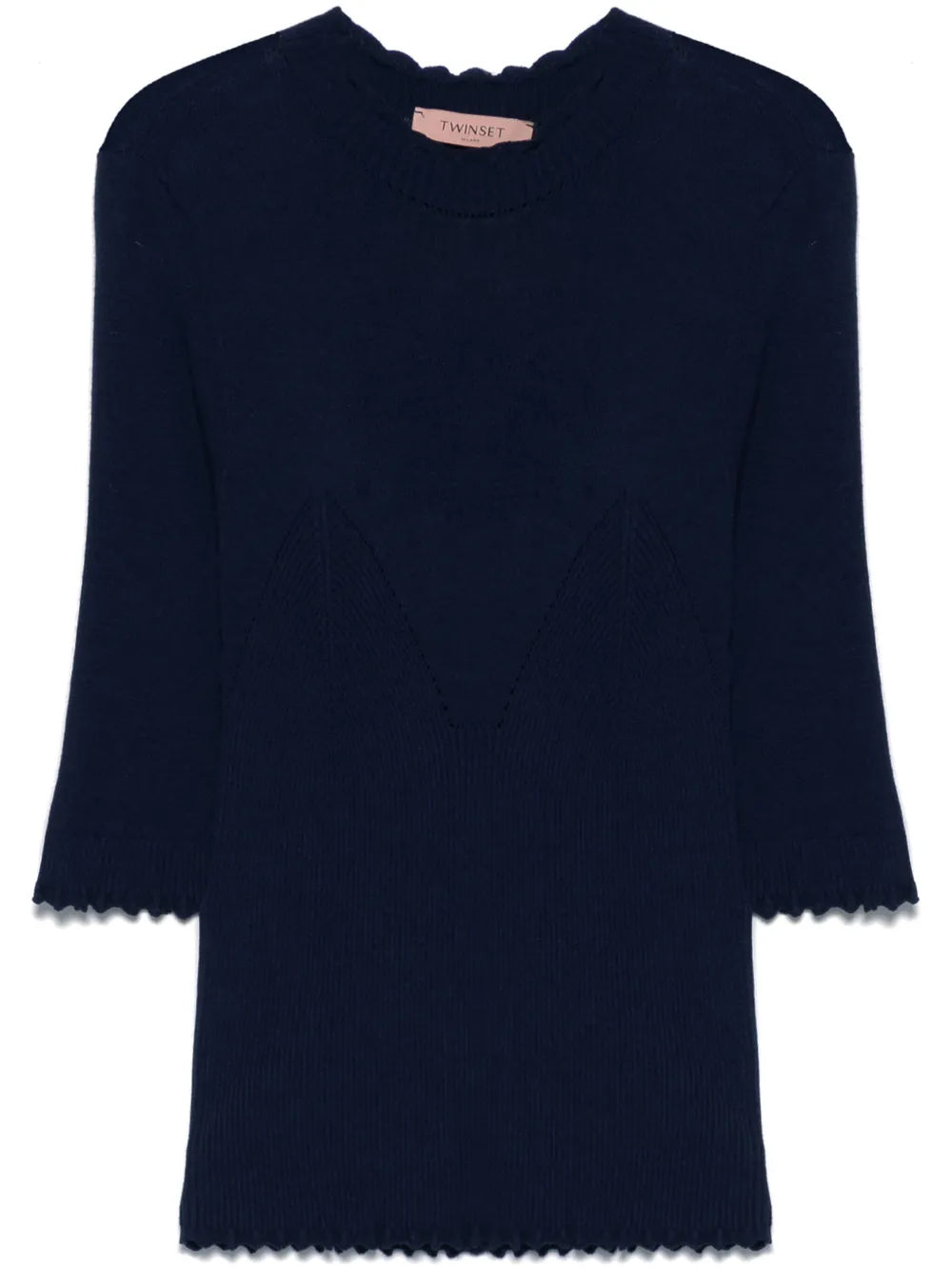 Pointelle-Knit T-Shirt