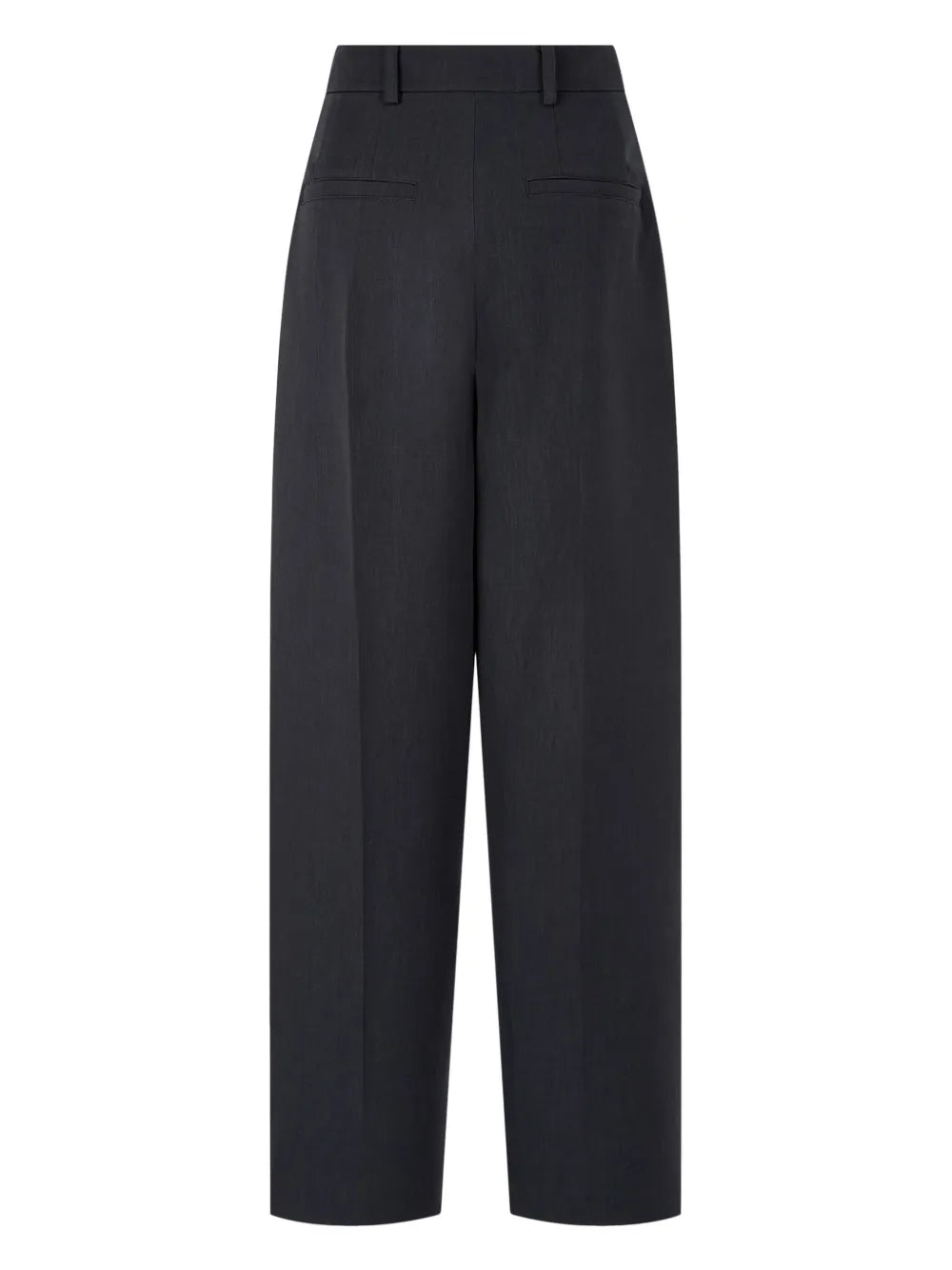 Pintuck-Detail Wide-Leg Trousers
