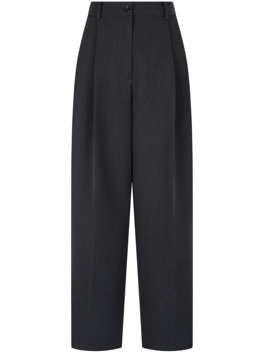 Pintuck-Detail Wide-Leg Trousers