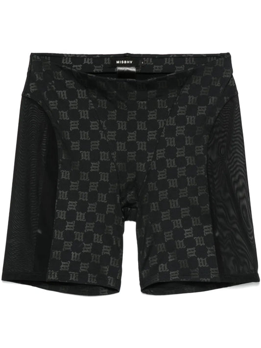 Monogram-Print Biker Shorts