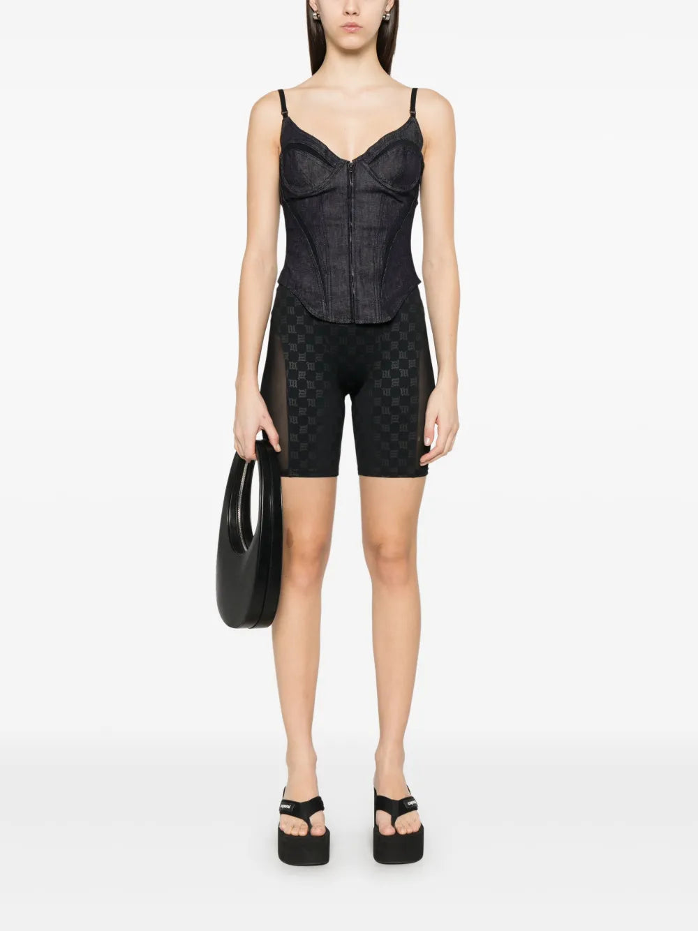 Monogram-Print Biker Shorts