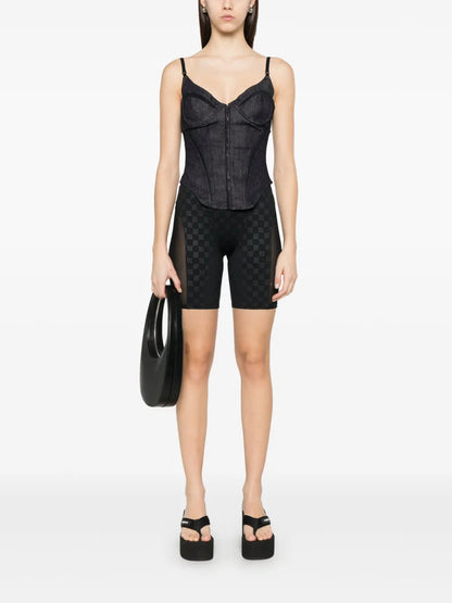 Monogram-Print Biker Shorts