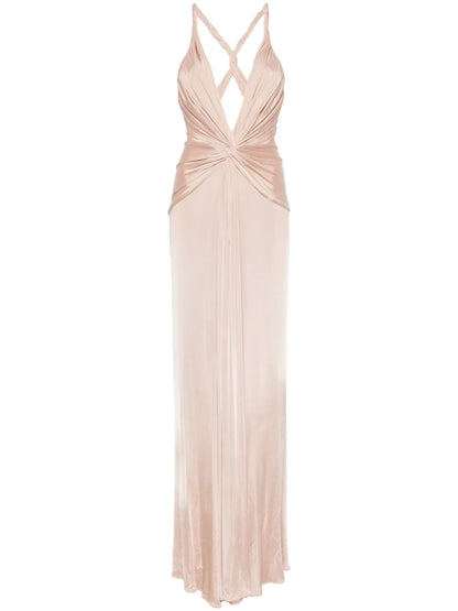 Knot-Detail Maxi Dress