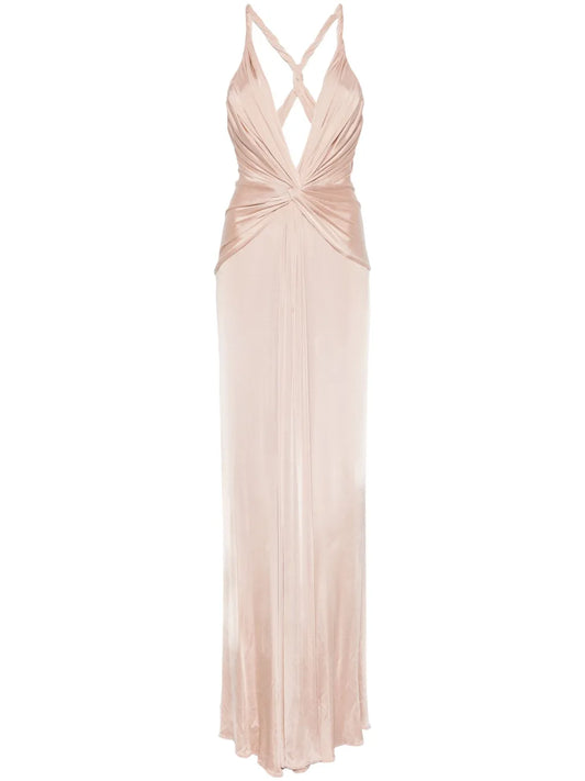 Knot-Detail Maxi Dress