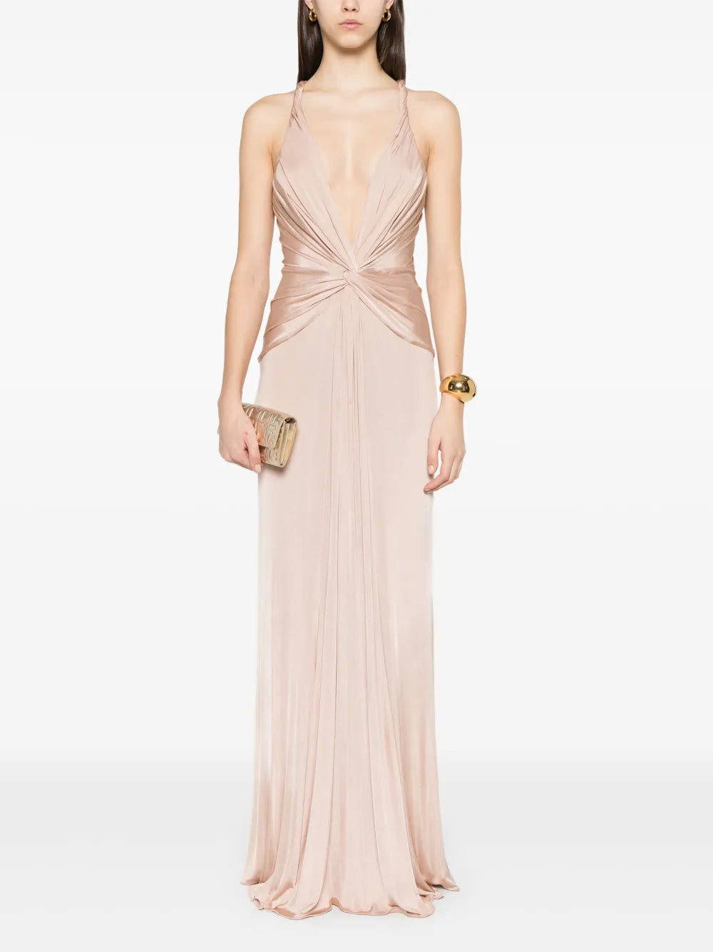 Knot-Detail Maxi Dress