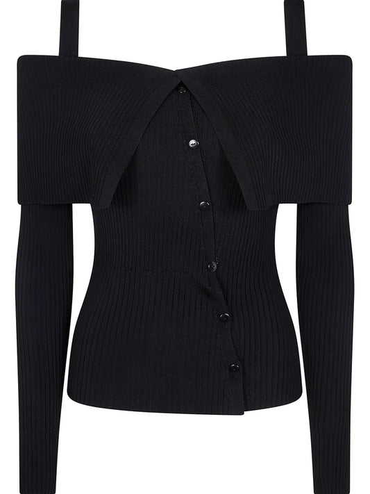 Ribbed Off-Shoulder Top