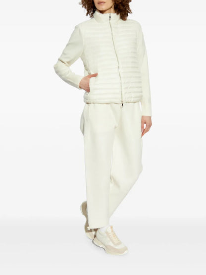 Padded Zip-Up Cardigan