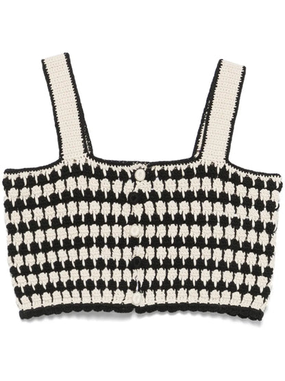 Crochet-Knit Top