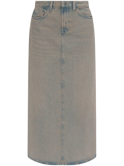Denim Midi Skirt