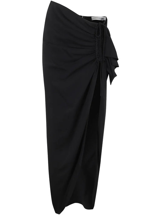 Ruched Midi Skirt