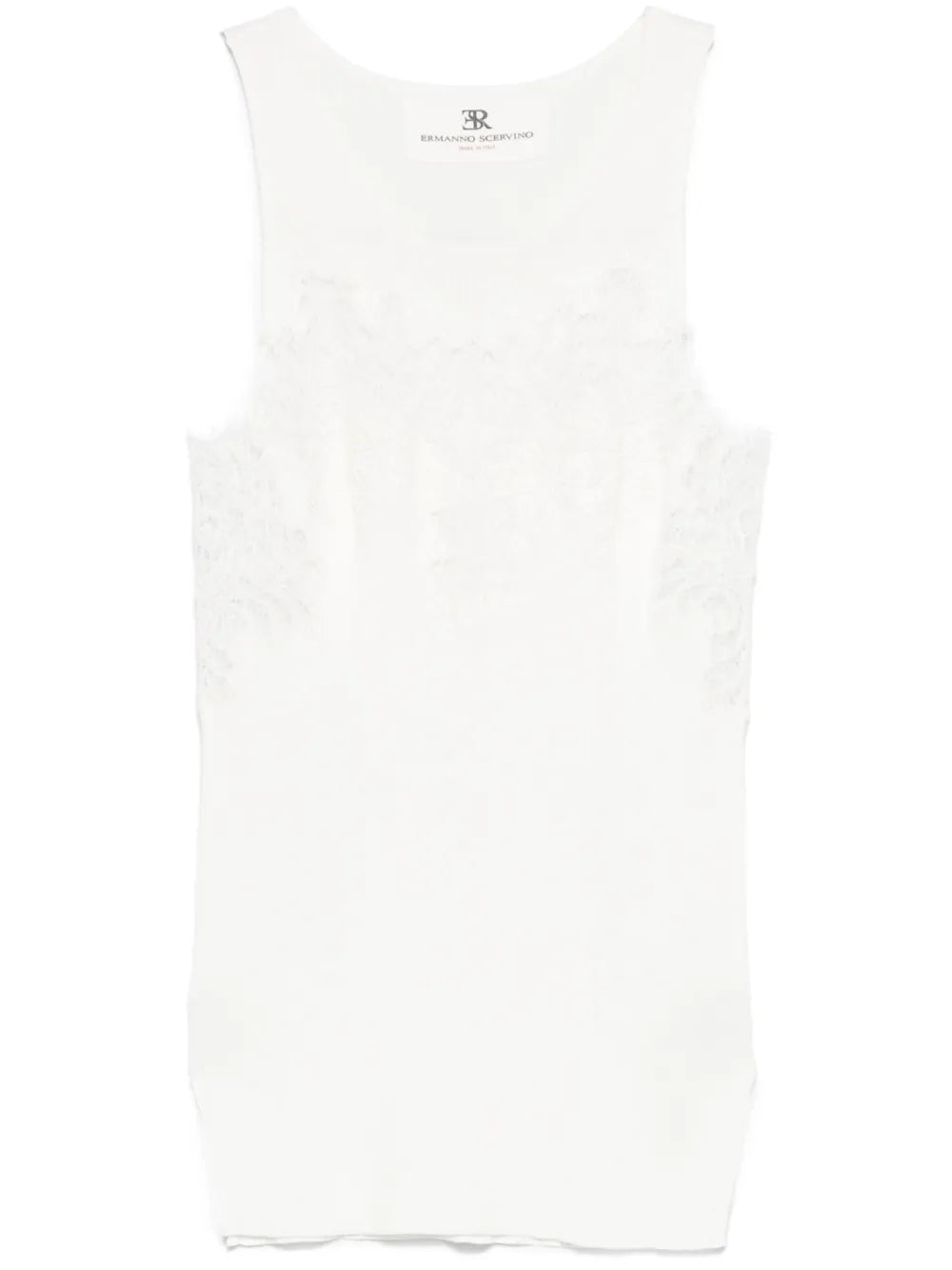 Floral-Appliqué Tank Top