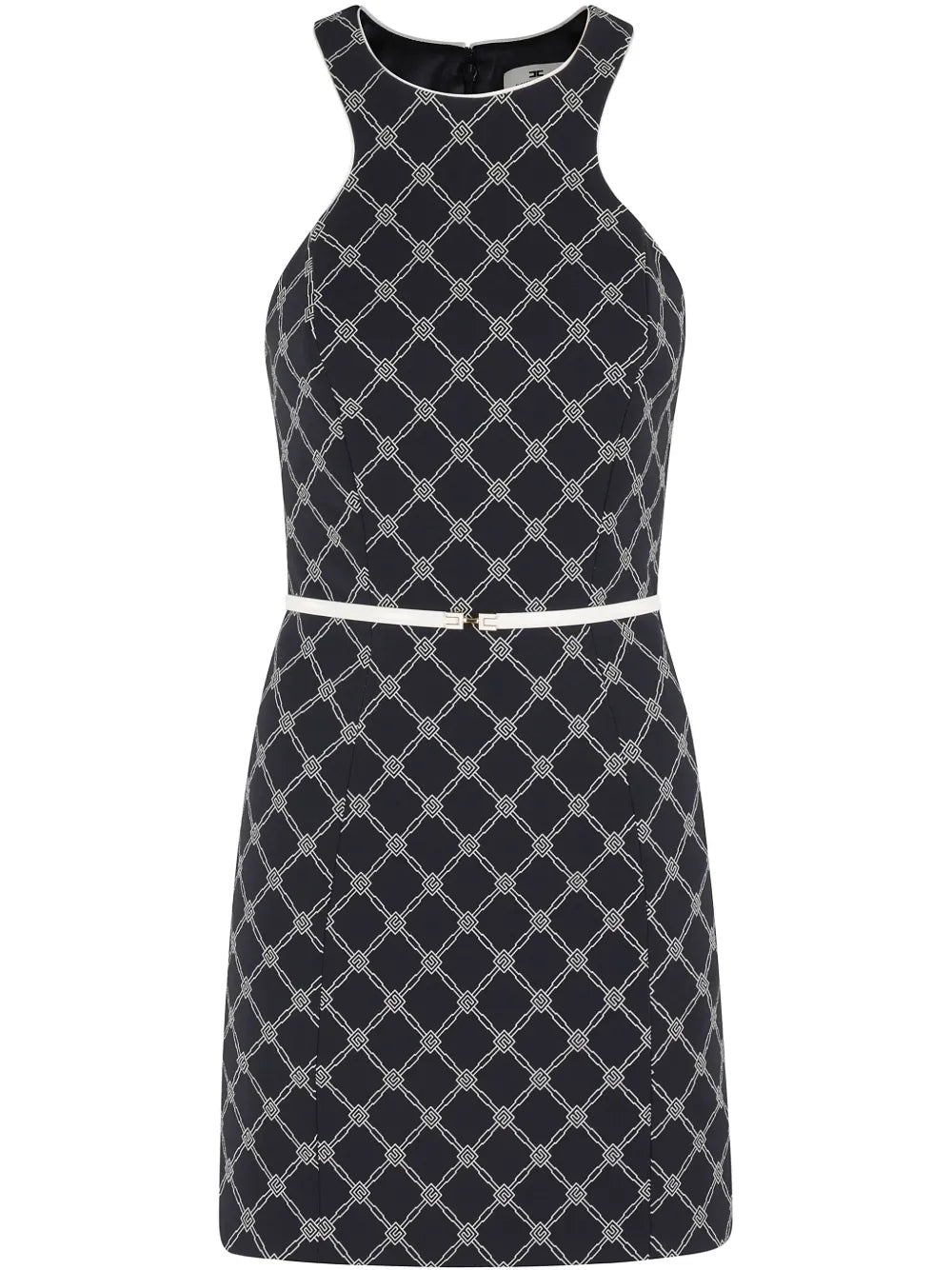 Printed Crêpe Mini Dress
