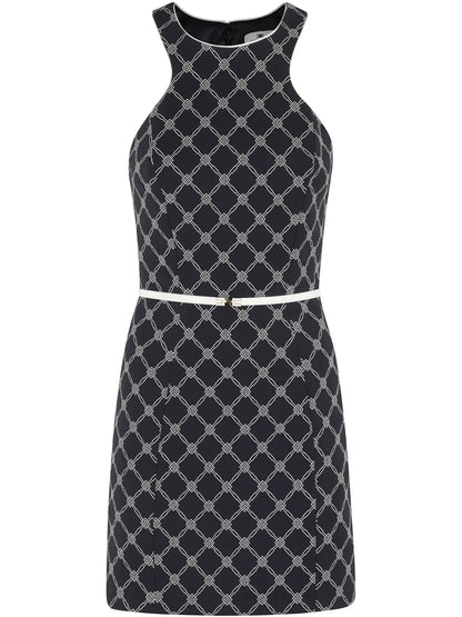 Printed Crêpe Mini Dress