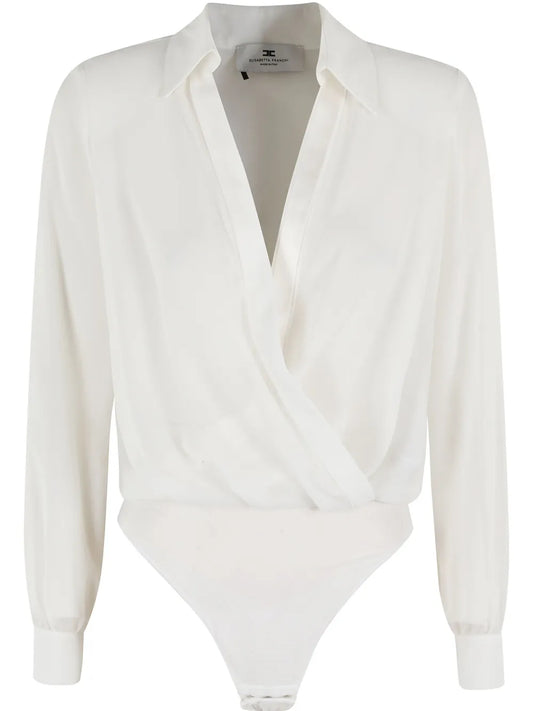 Draped Wrap Bodysuit
