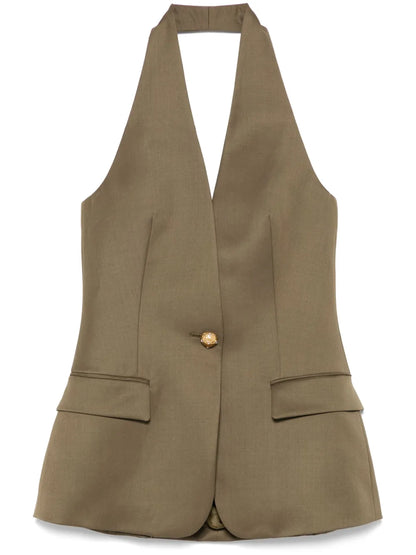 Virgin Wool Tailored Vest