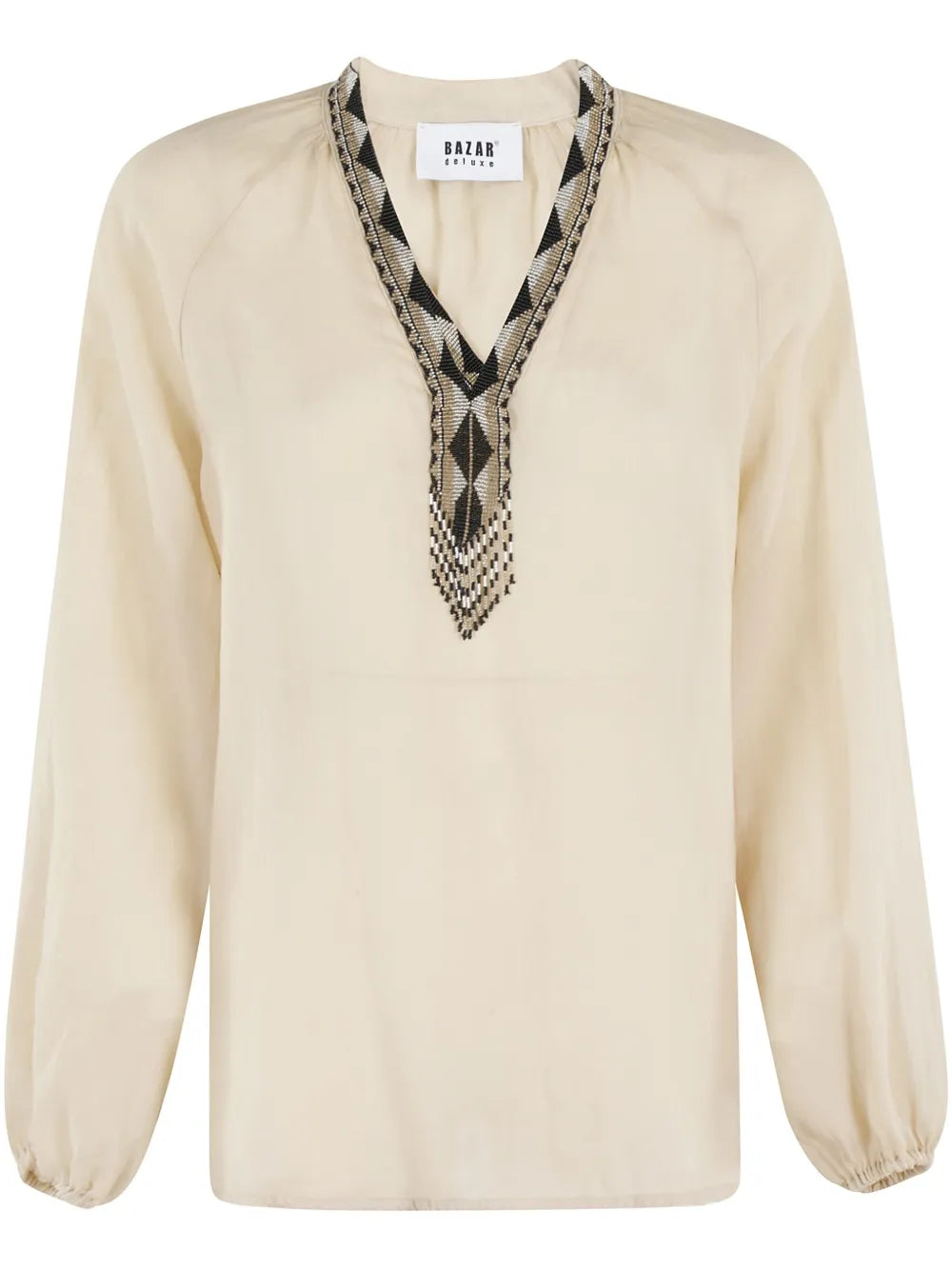 Bead-Detail Blouse