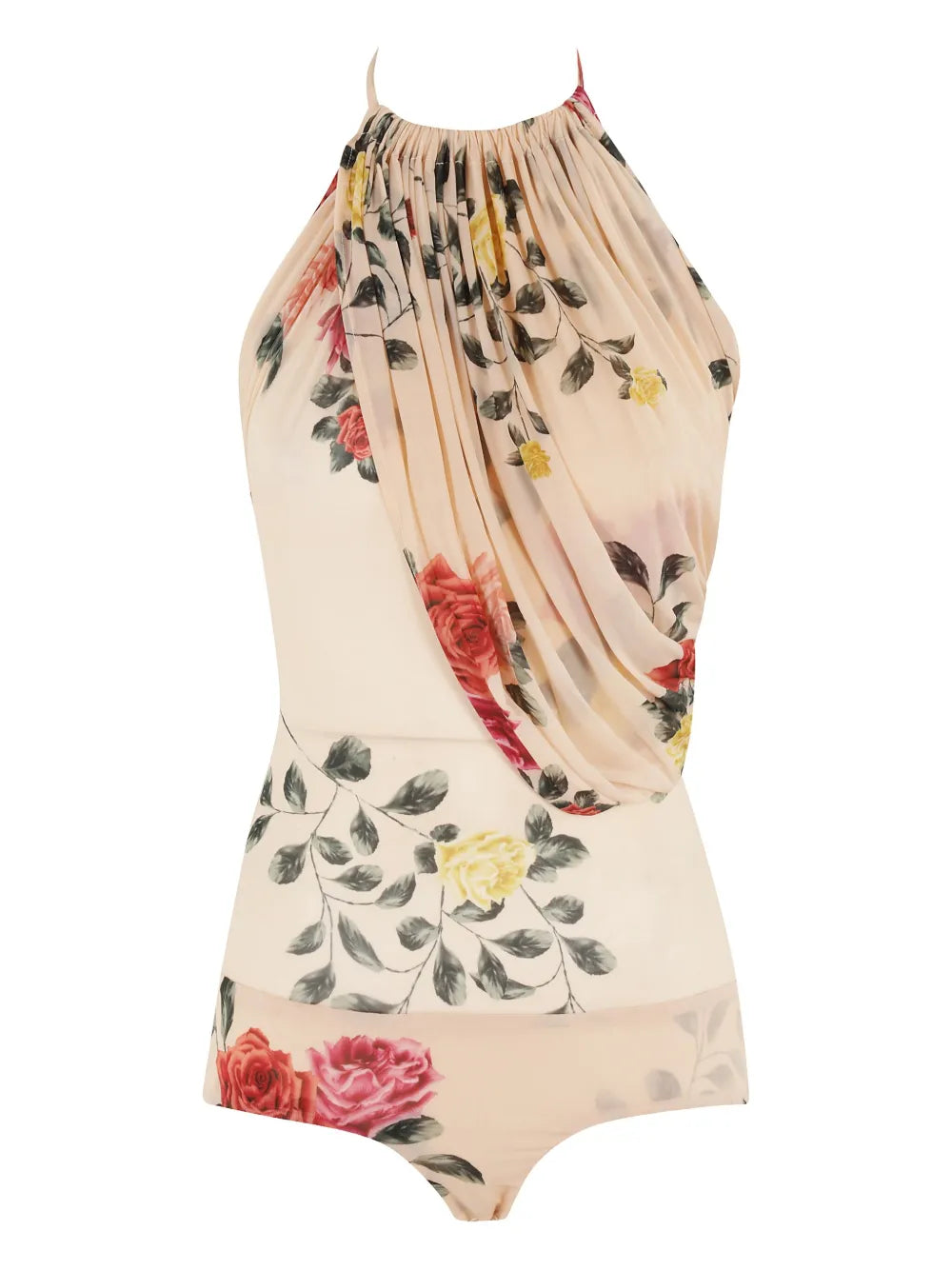 Floral-Print Bodysuit