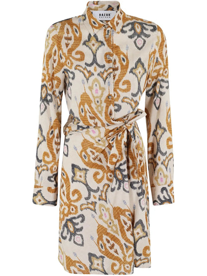 Paisley-Print Mini Dress