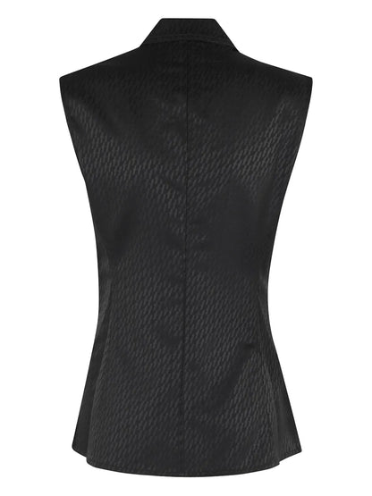 Jacquard Satin Vest
