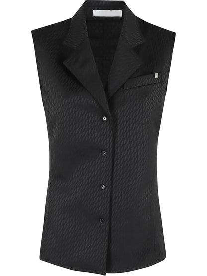 Jacquard Satin Vest