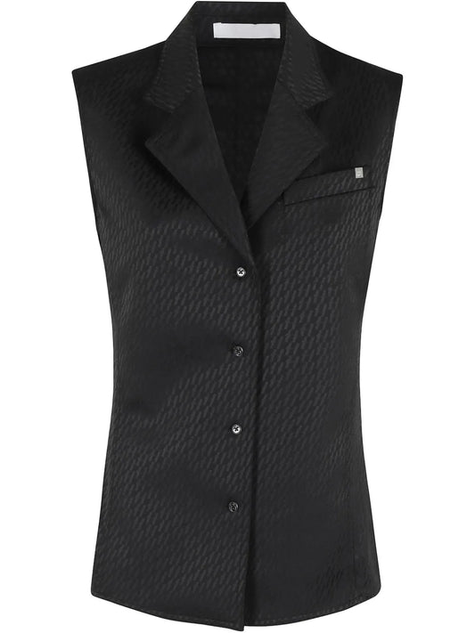 Jacquard Satin Vest