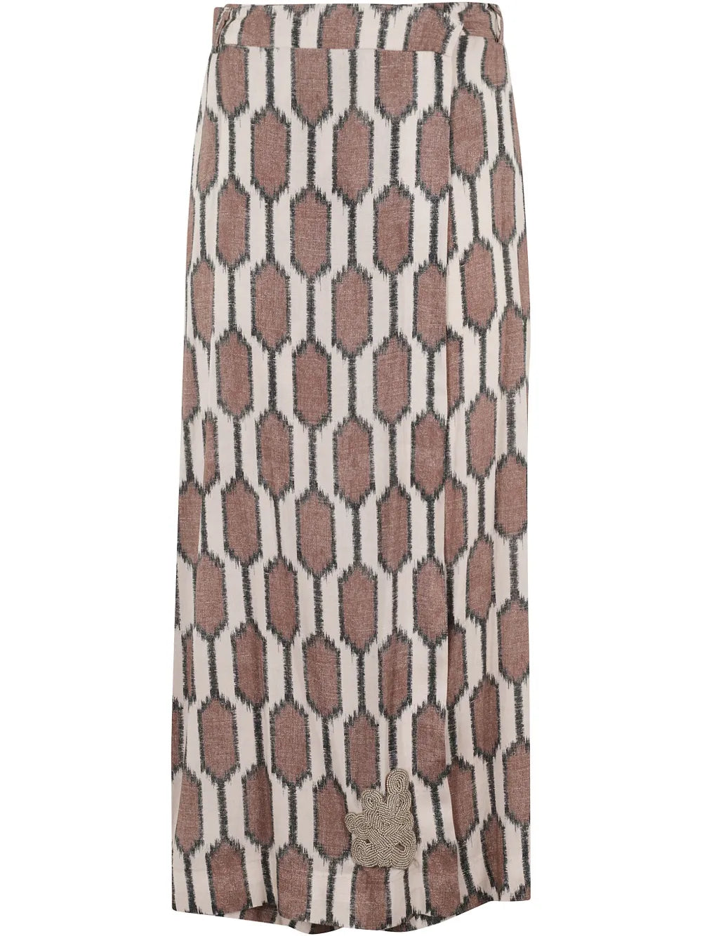 Geometric-Print Trousers