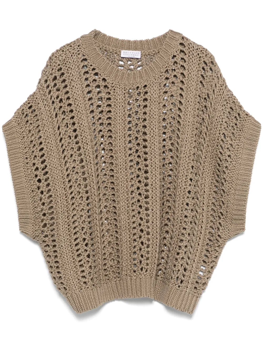Ribbed-Net Cotton Vest