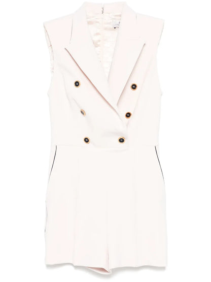 Double-Breasted Crepe Playsuit