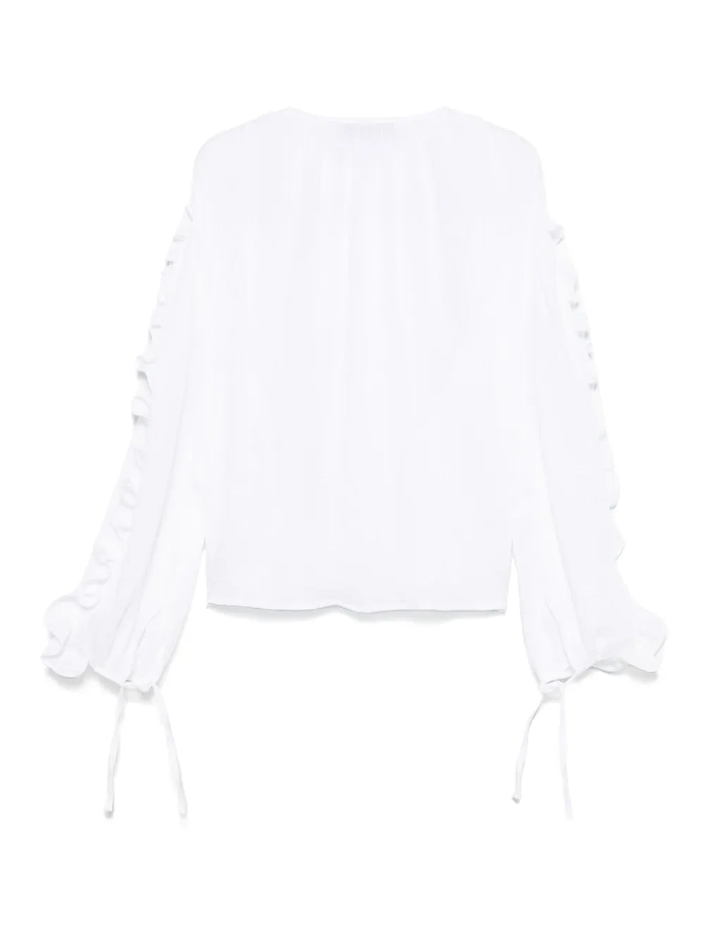 Ruffle-Trim Blouse