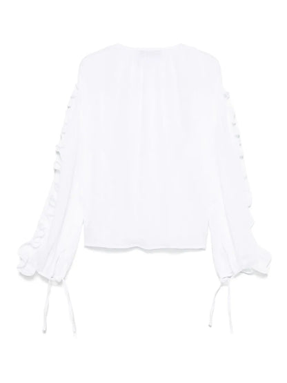Ruffle-Trim Blouse