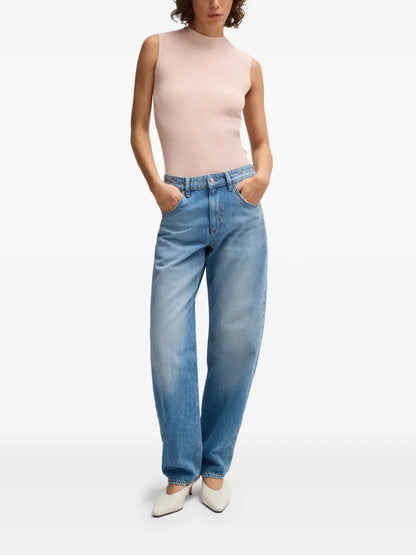 Ribbed-Knit Top
