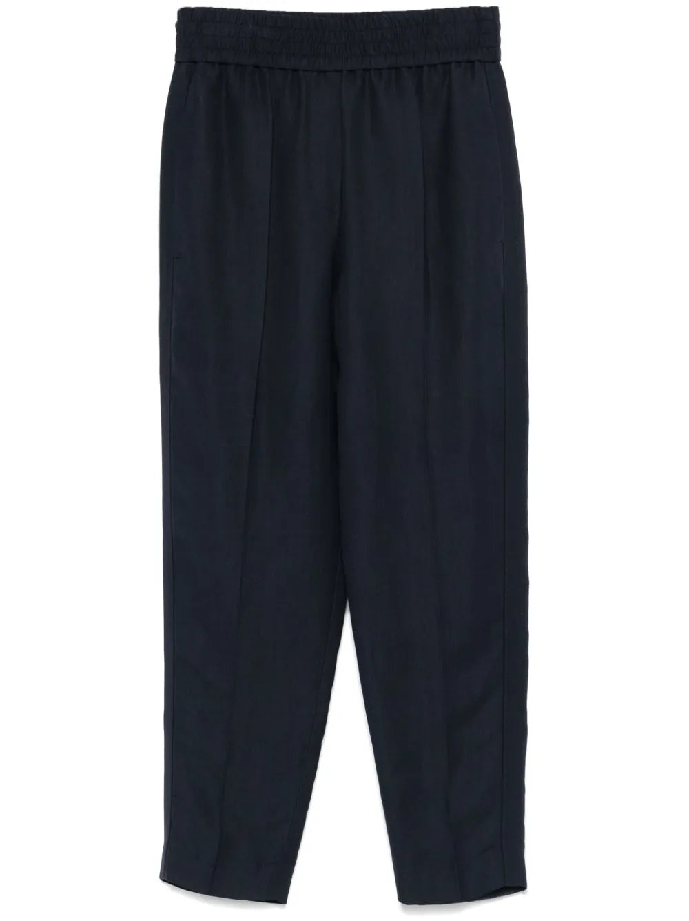 Pressed-Crease Tapered-Leg Trousers