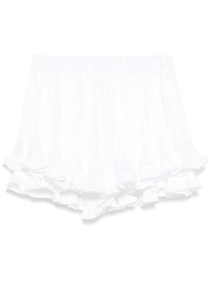Ruffled Cotton Shorts