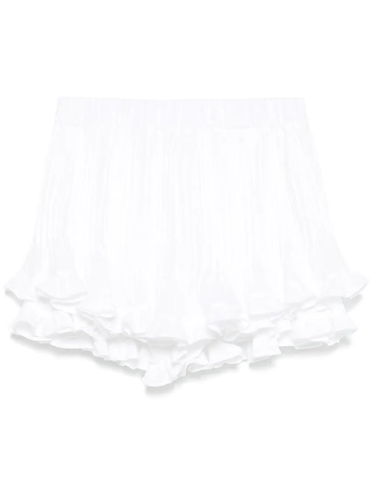Ruffled Cotton Shorts