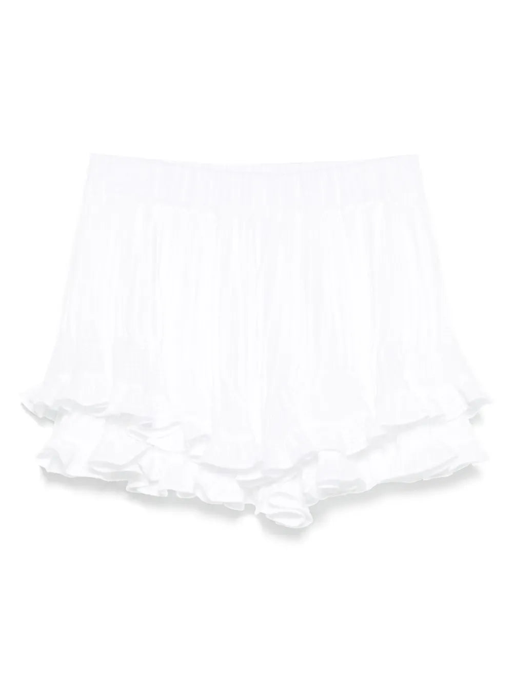 Ruffled Cotton Shorts