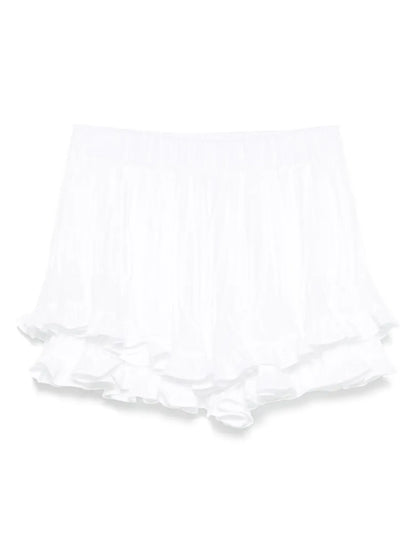 Ruffled Cotton Shorts