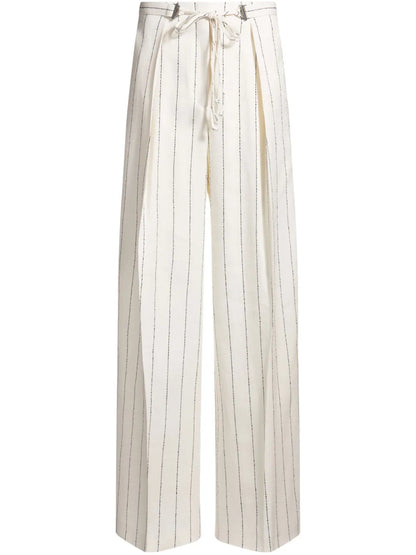 Linen-Blend Trousers