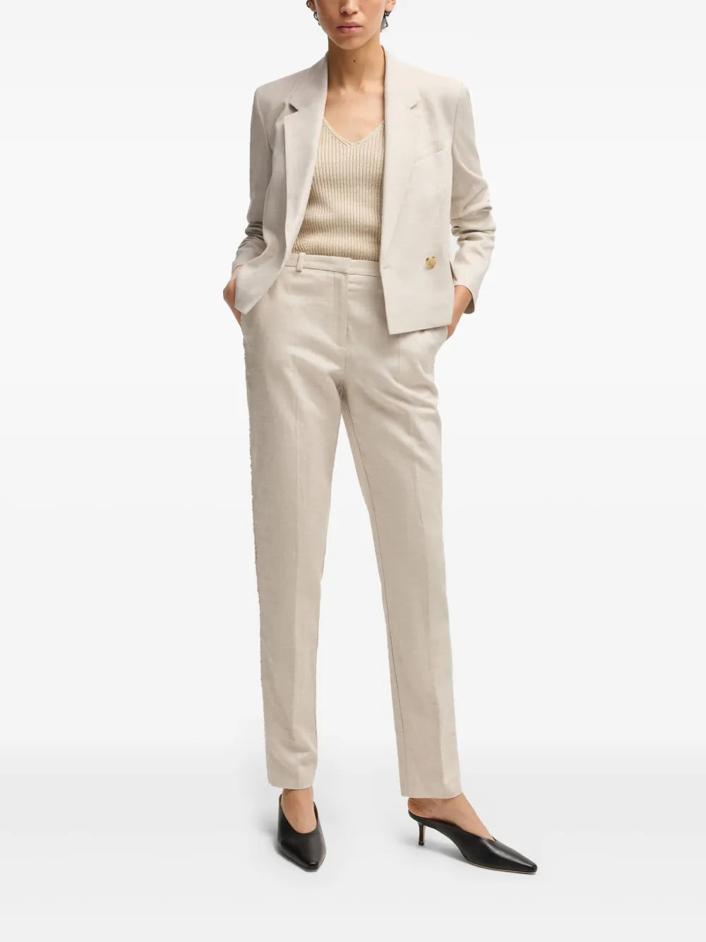 Straight-Leg Trousers